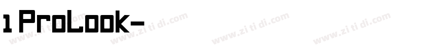 1 ProLook字体转换